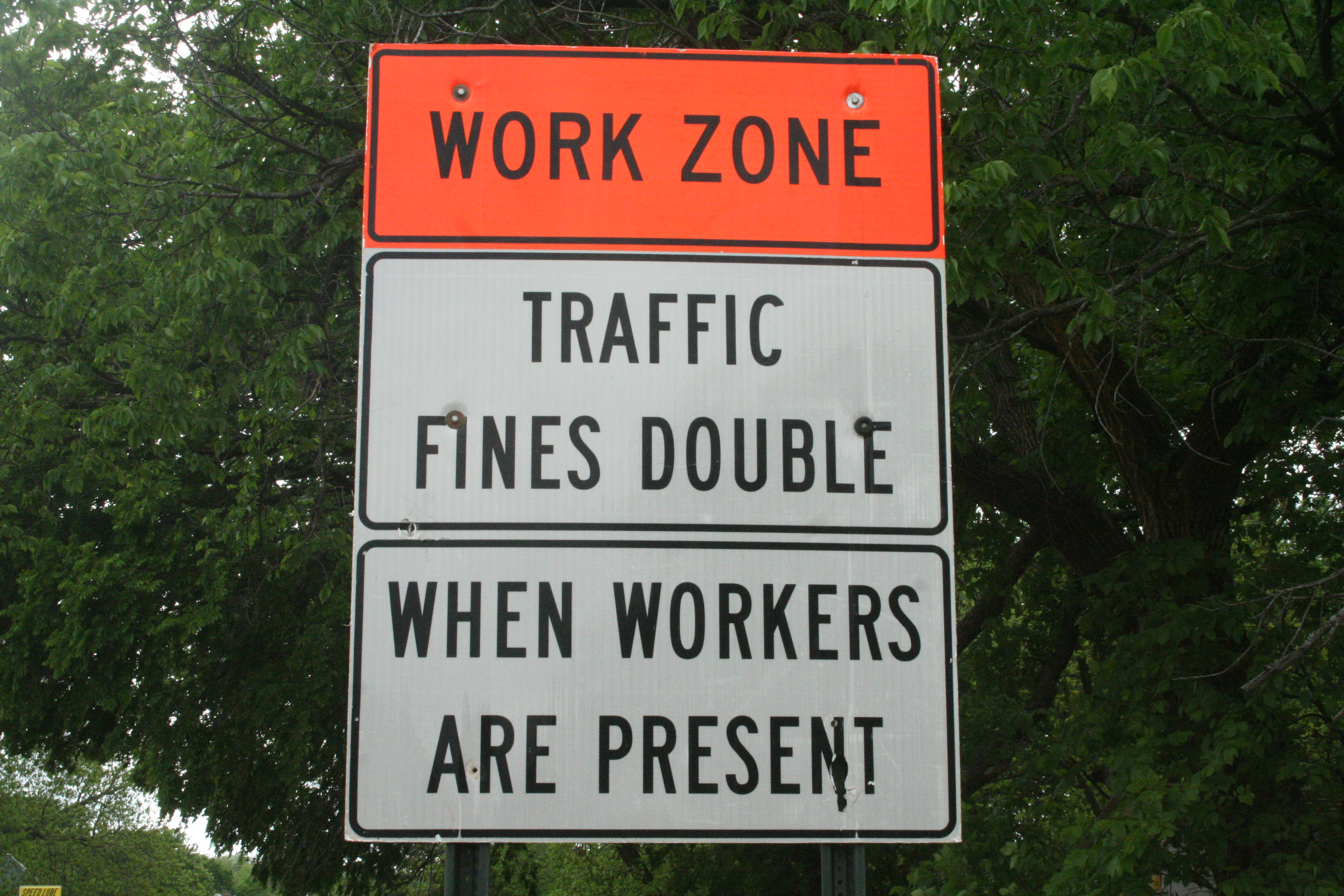 Work Zone Sign