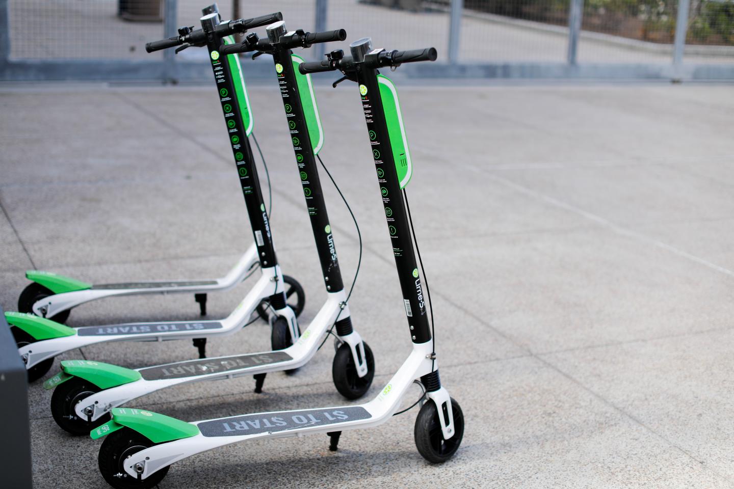 Parked E-Scooters