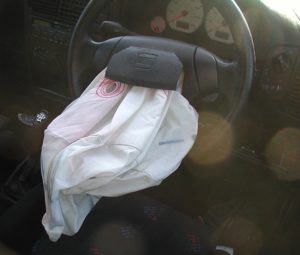Car With Airbag Deployed