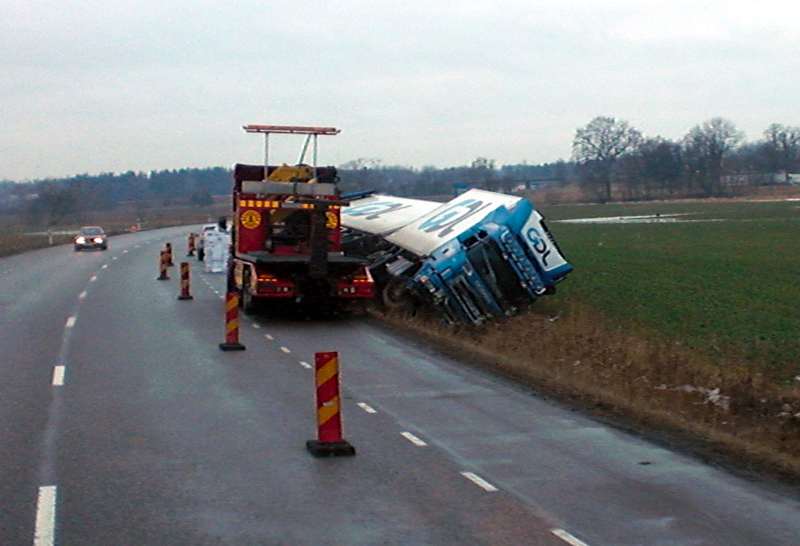 Overturned Truck