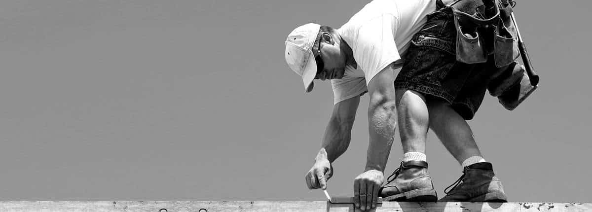 Worker on a Roof